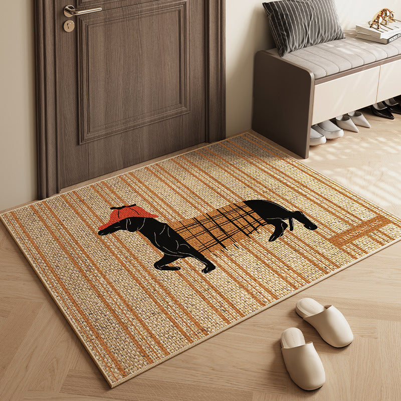 Decorative Dachshund Print Area Mat Bowlift