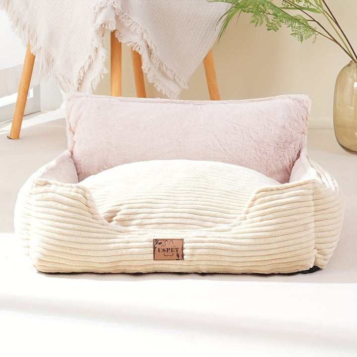 Plush Corduroy Dog Bed