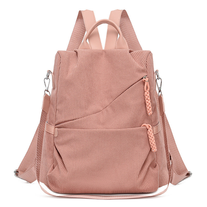 Backpack Made of High-Quality Cord with Spacious Inner Pockets Bowlift