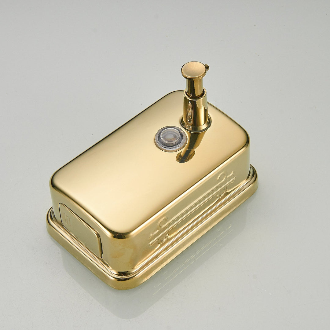 Wall-mounted stainless steel push-pump soap and lotion dispenser Bowlift