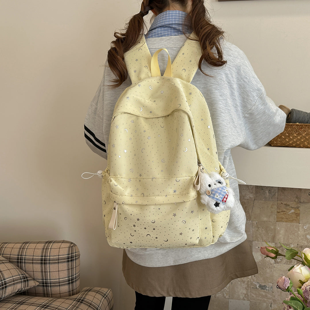 Whimsical Star-Patterned Backpack Bowlift
