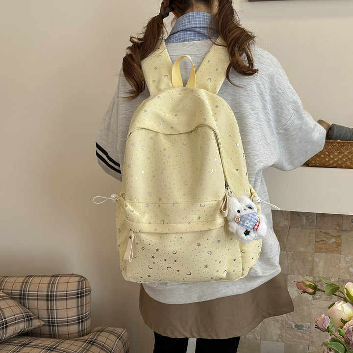 Whimsical Star-Patterned Backpack Bowlift