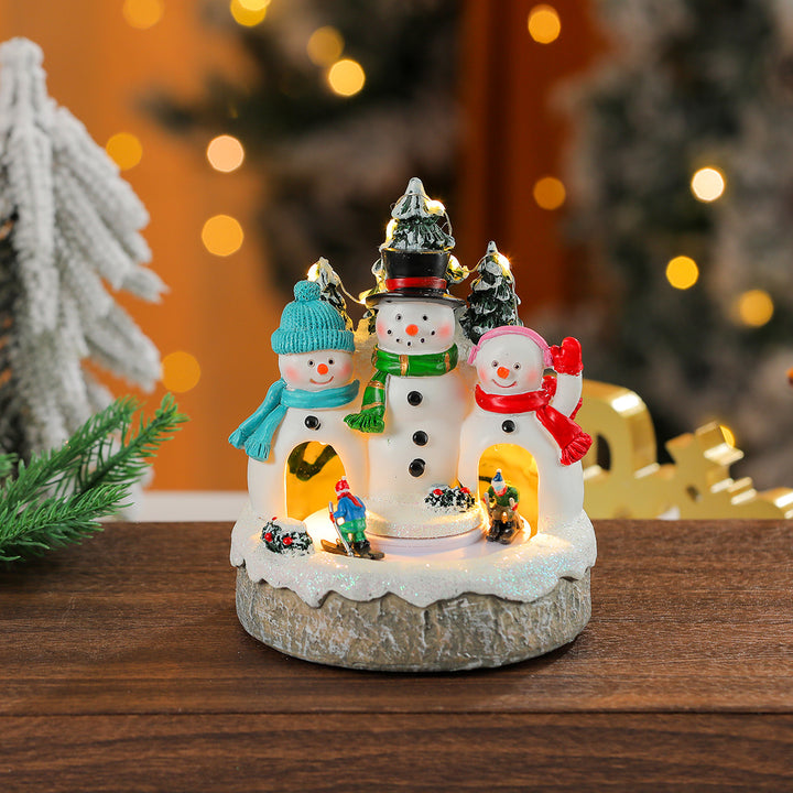 Illuminated Gingerbread House Decoration Bowlift