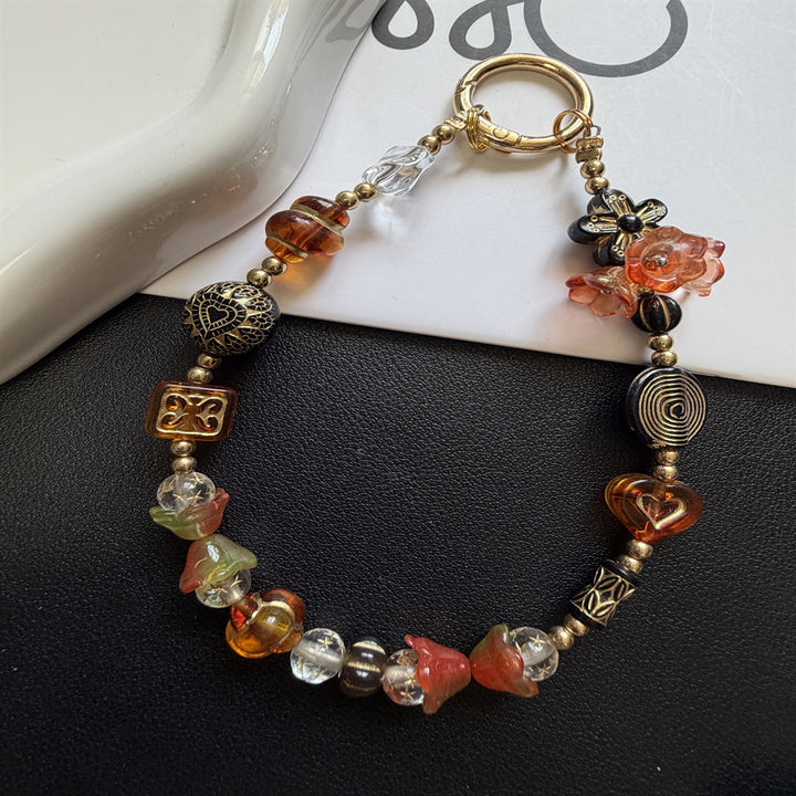 Artistic Beaded Charm Keychain Bowlift