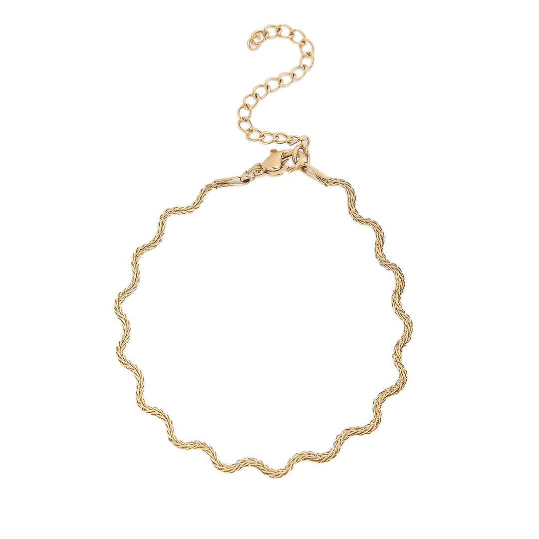 Elegant Wavy Chain Necklace Bowlift