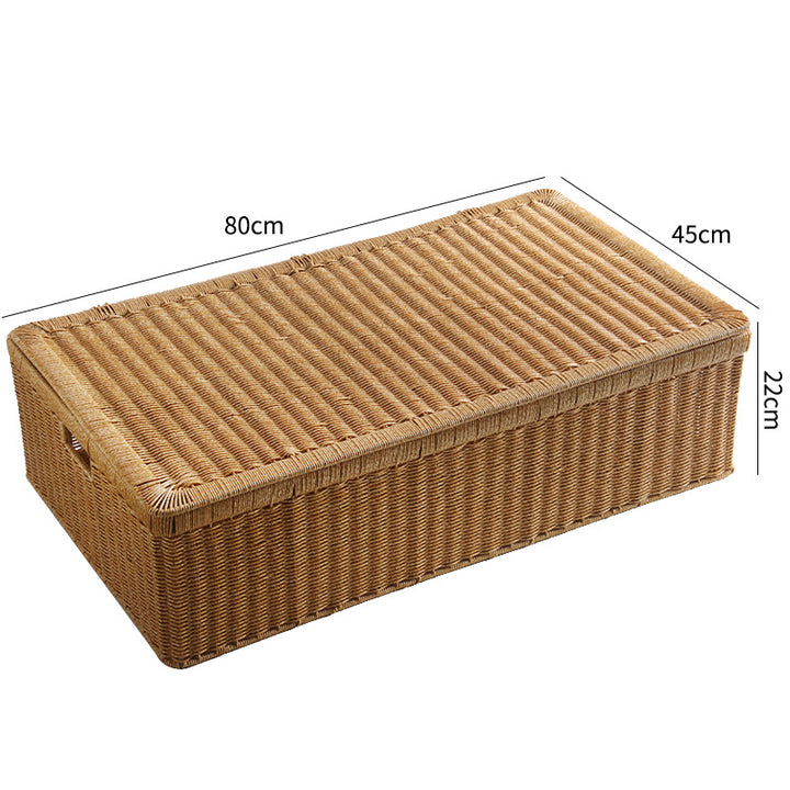 Large Rectangular Woven Storage Chest Bowlift
