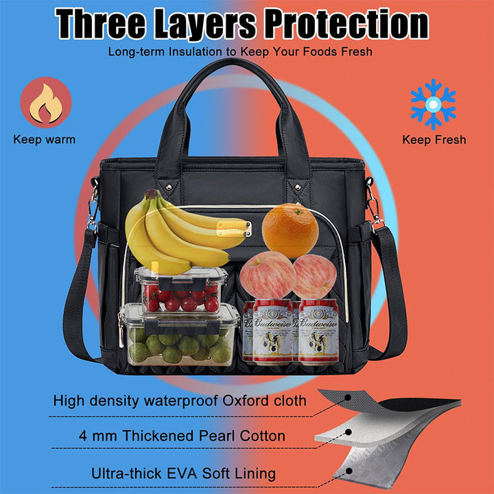 Quilted Multi-Functional Work Tote Bowlift