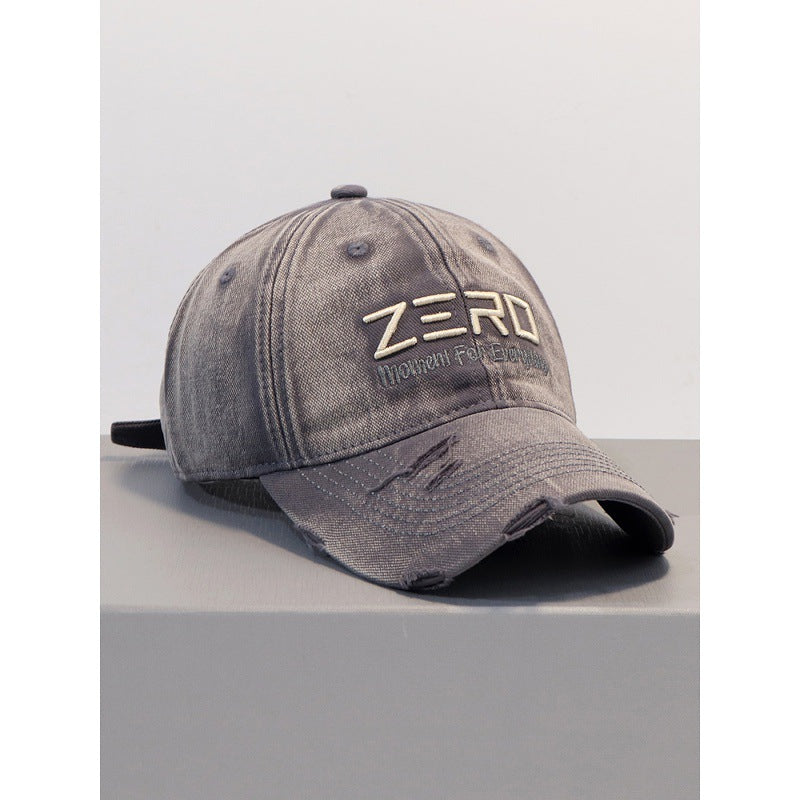 Men's Distressed Cotton Baseball Cap Bowlift 1784270076