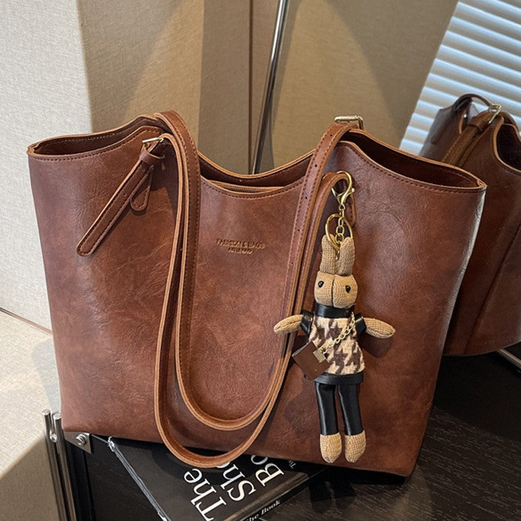 Premium Faux Leather Tote Bag Bowlift
