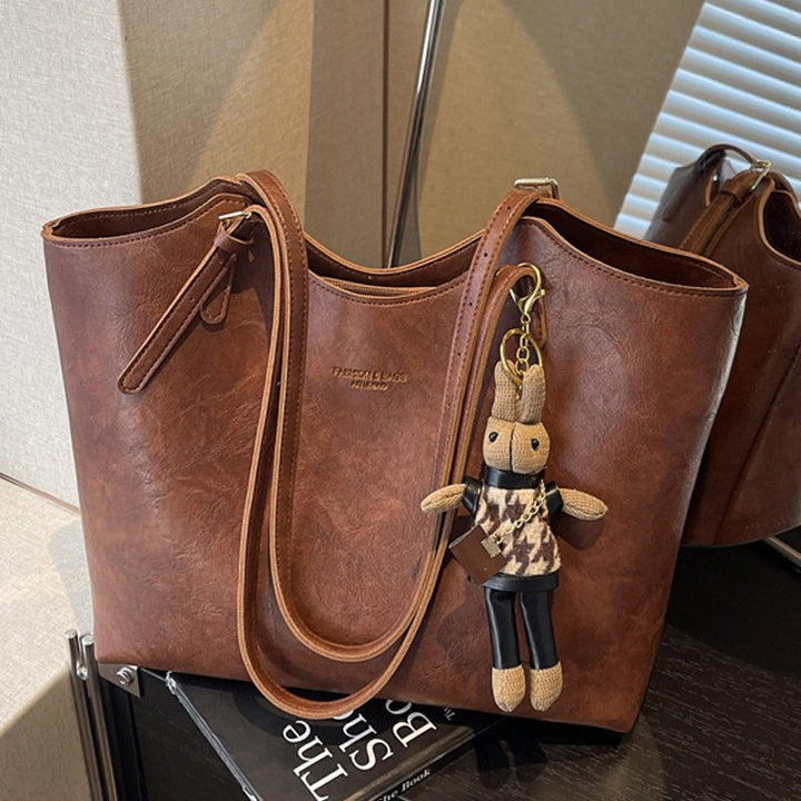 Premium Faux Leather Tote Bag Bowlift