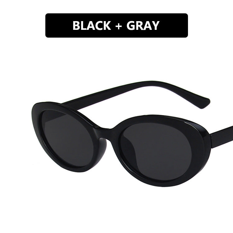 Ladies Cat-Eye Sunglasses with Transparent Frame and Gradient Lenses Bowlift