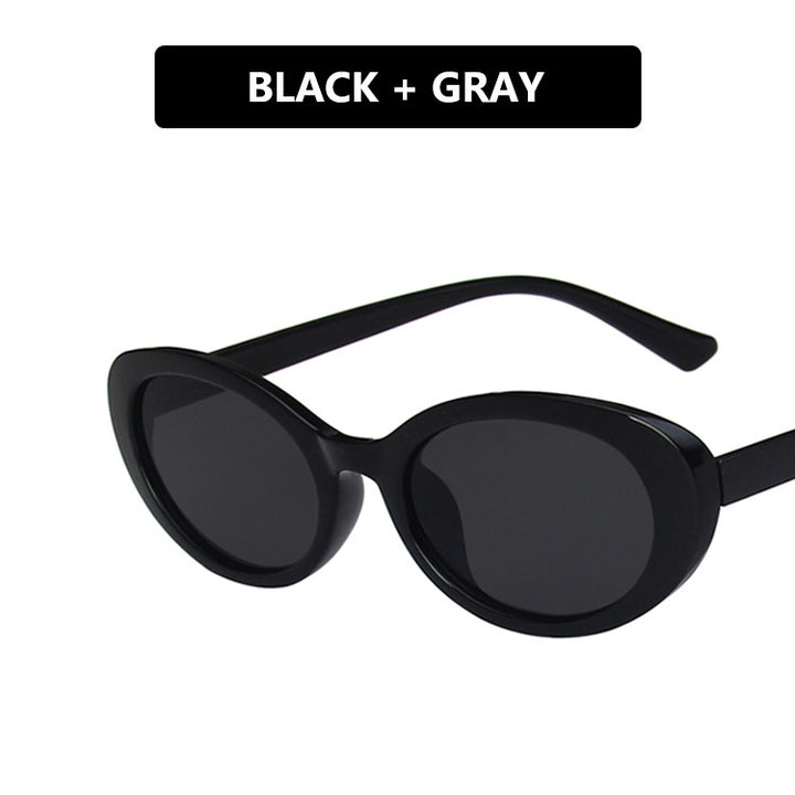 Ladies Cat-Eye Sunglasses with Transparent Frame and Gradient Lenses Bowlift