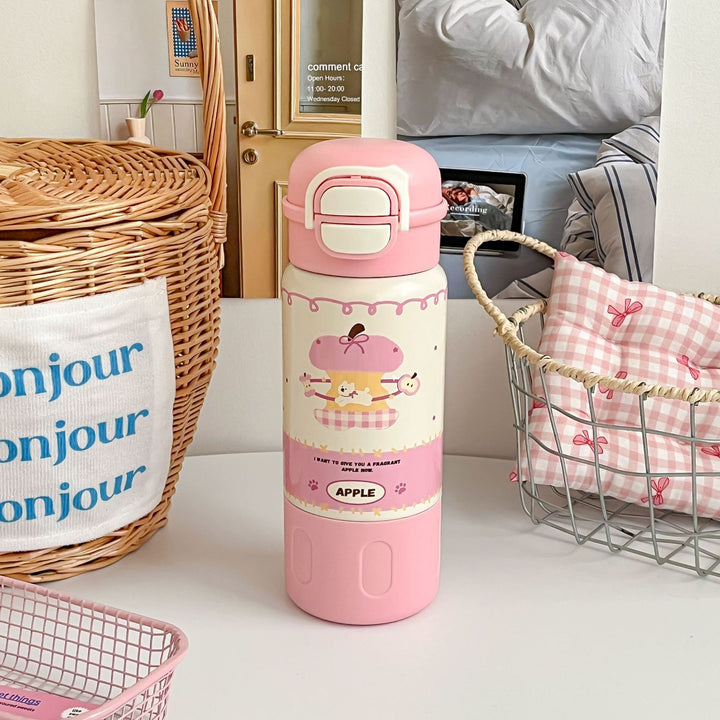 Insulated drinking bottle with child-friendly design Bowlift