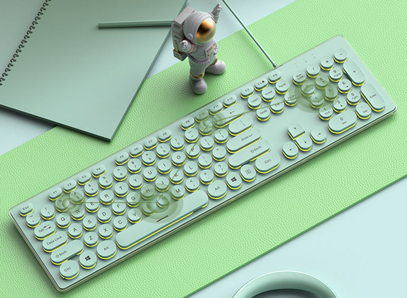 Mechanical Keyboard and Mouse Set Bowlift