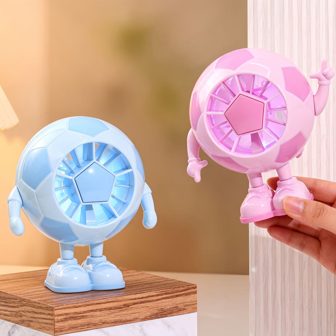 Ladies table fan in unique football design Bowlift