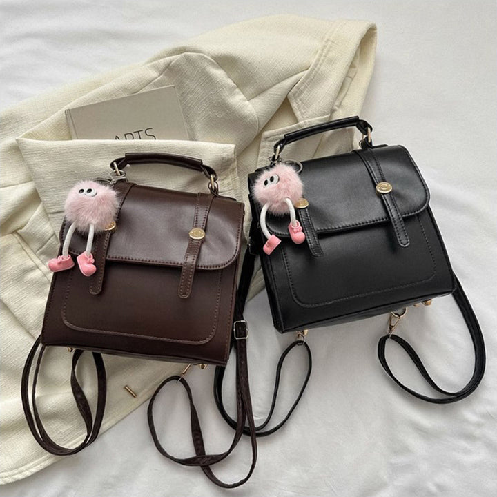 Textured Vegan Leather Satchel Bowlift