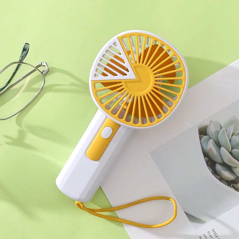 Ladies Portable Hand Fan with LED Function Bowlift