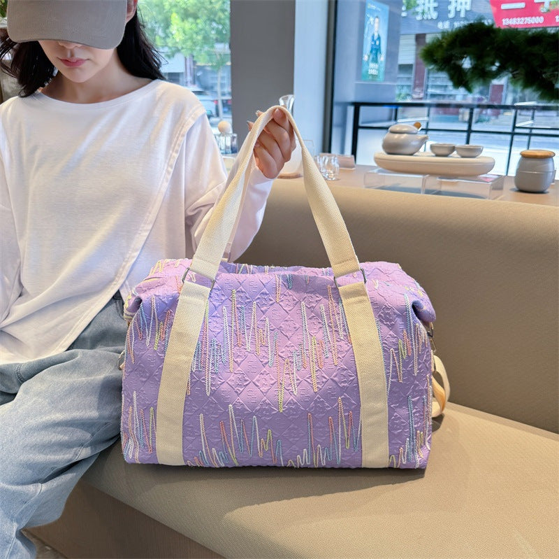 Stylish Quilted Gym Bag Bowlift