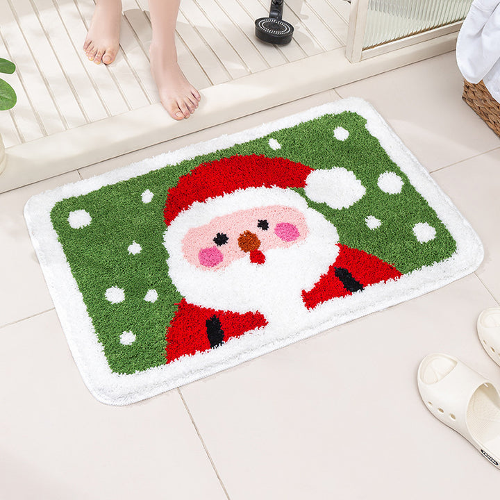 Festive Gingerbread House-Themed Bowlift Bath Mat