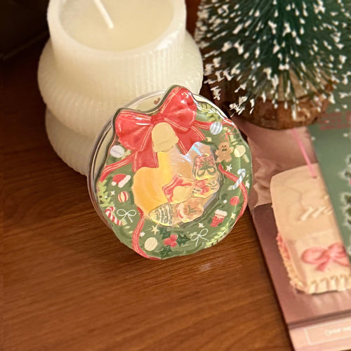 Decorative ceramic coaster in Christmas design Bowlift
