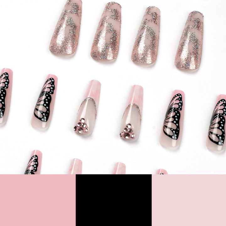 Artistic Acrylic Nail Set Bowlift