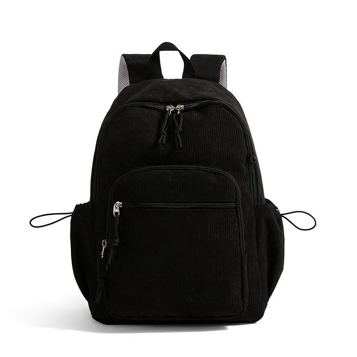 Textured Corduroy Travel Backpack Bowlift