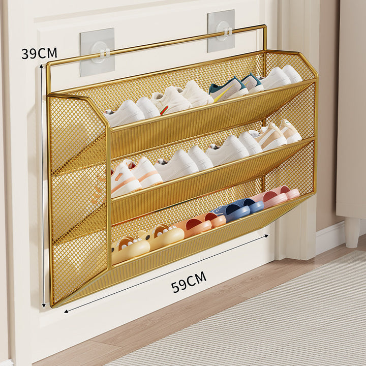 Over-Door Mesh Shoe Storage Rack Bowlift