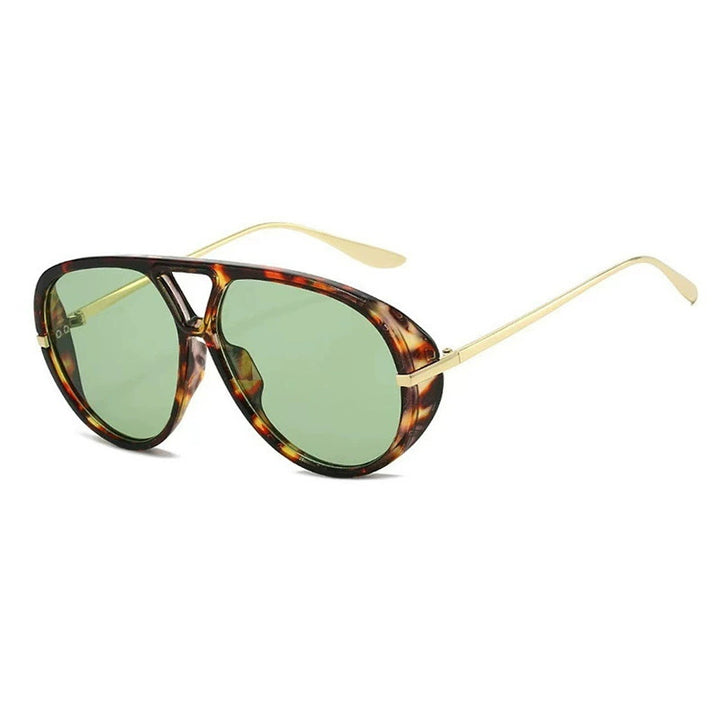 Women's oversized sunglasses with elegant plastic frame and mirrored lenses Bowlift