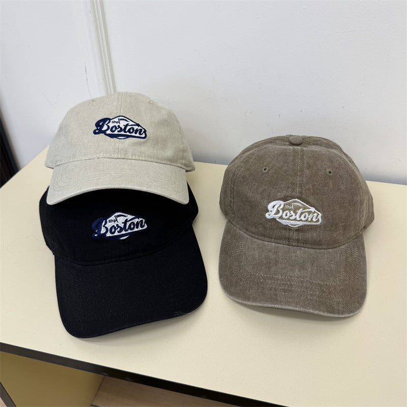 Unisex Vintage-Inspired Embroidered Baseball Cap Bowlift