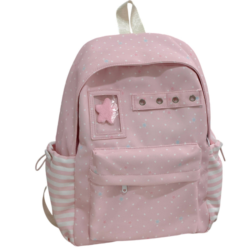 Starry Print Functional Backpack Bowlift