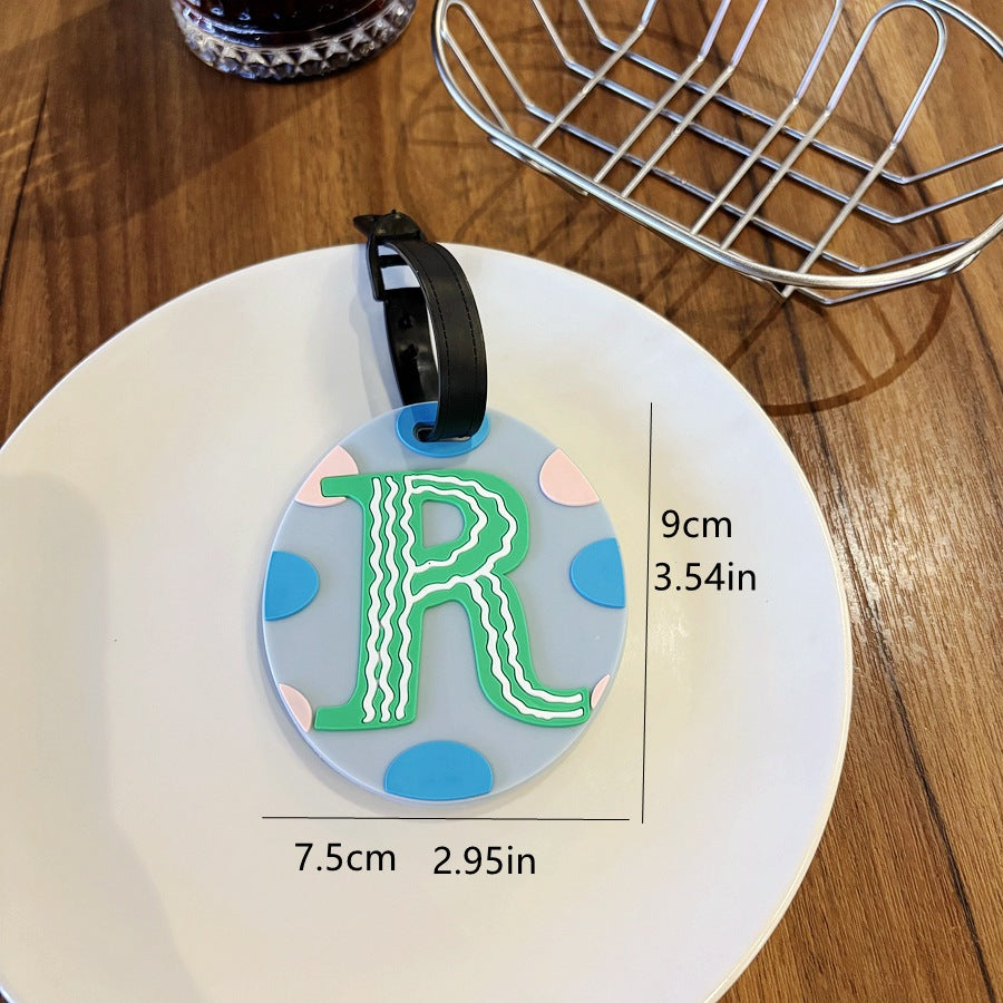 Personalized Striped Luggage Tag Bowlift