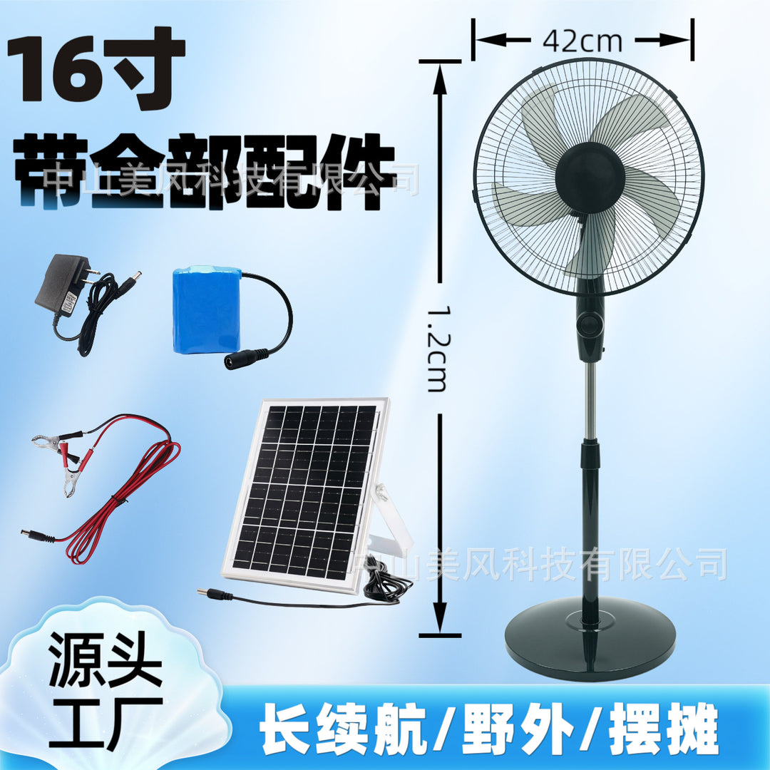 Ladies Solar Stand Fan Bowlift