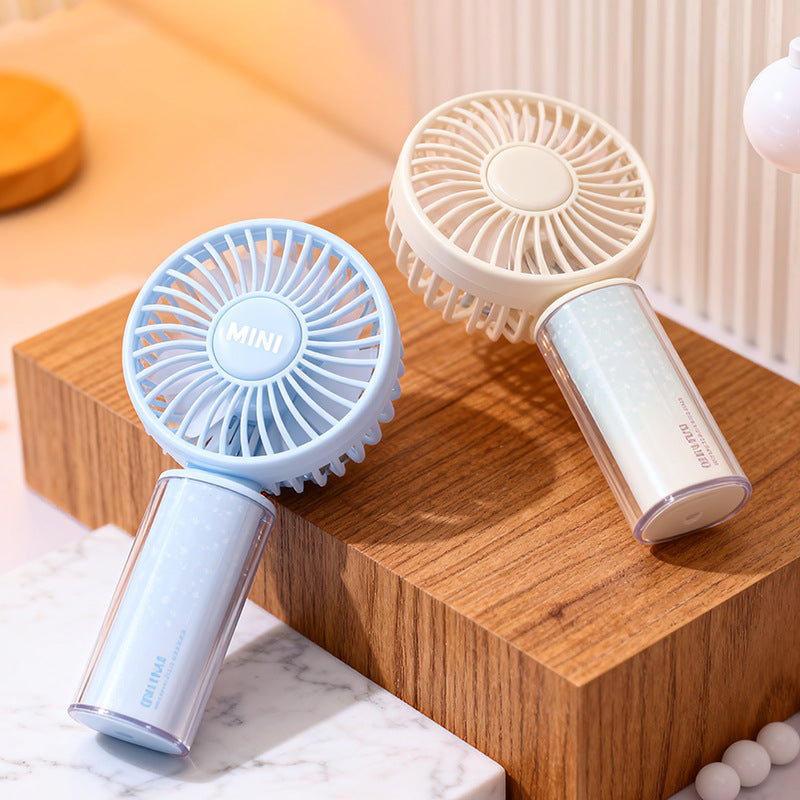 Women's portable mini hand fan with rechargeable USB function Bowlift