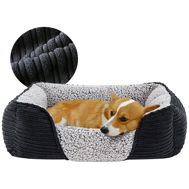 Cozy Orthopedic Plush Dog Bed