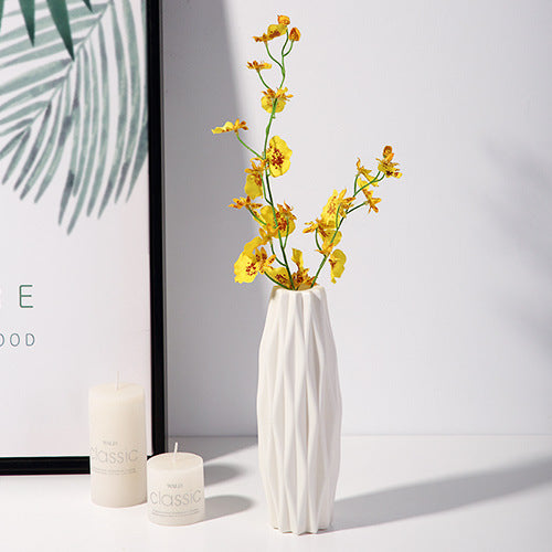 Textured Geometric Decorative Vase Bowlift