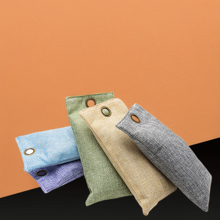Natural bamboo charcoal air purifier sachet with metal grommet Bowlift