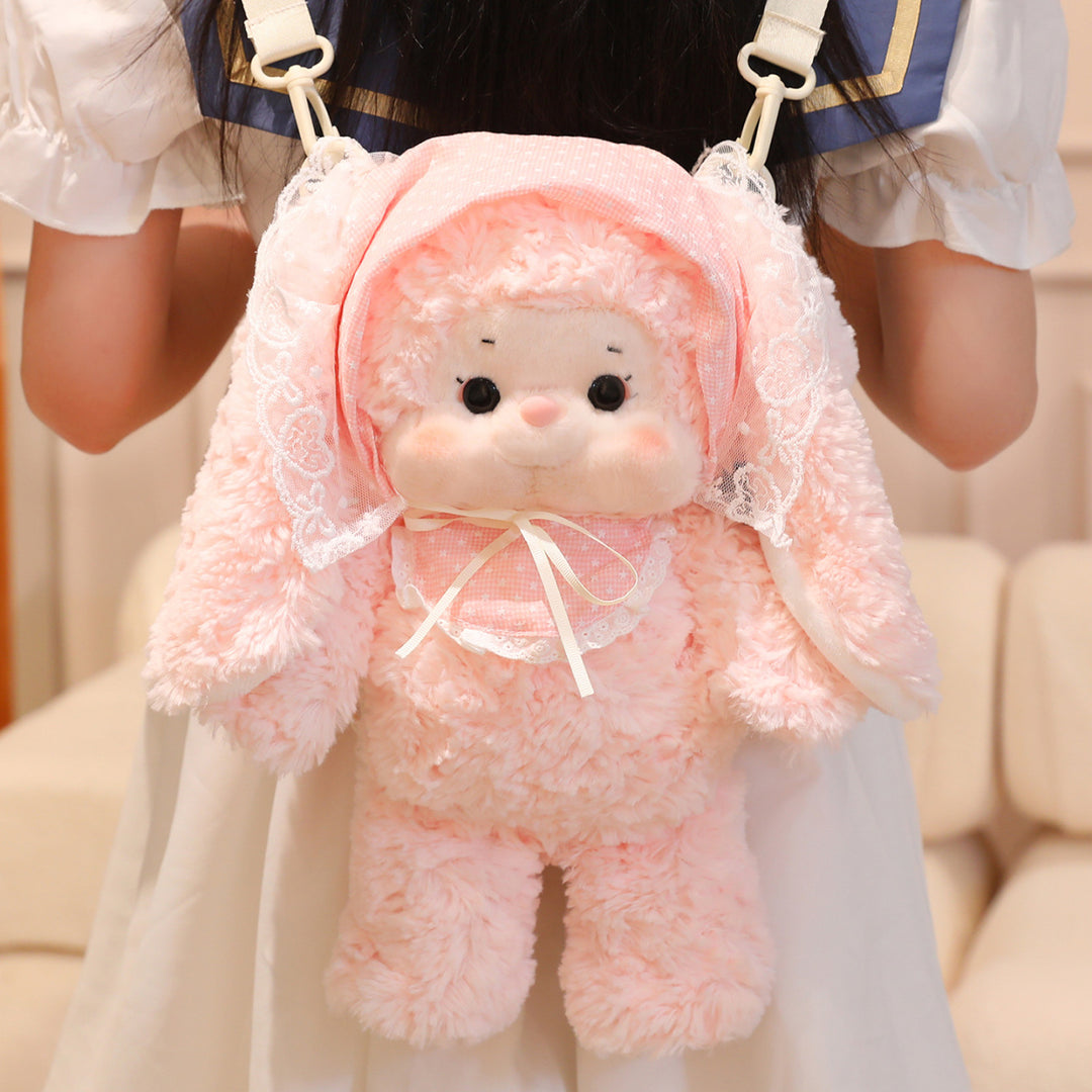 Plush Backpack in Cute Rabbit Design Bowlift
