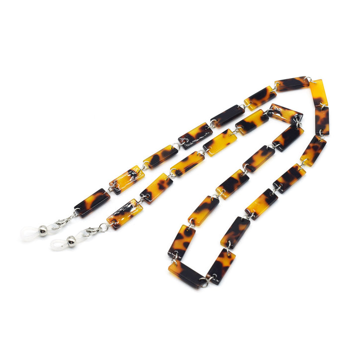 Stylish Tortoiseshell Pattern Eyewear Chain Bowlift