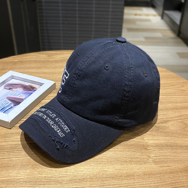 Women's Distressed Casual Denim Cap Bowlift