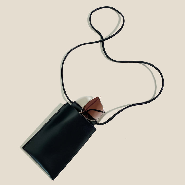 Leather Crossbody Card Holder Bowlift