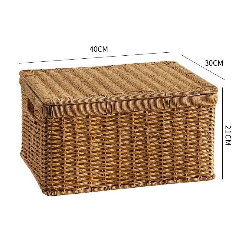Natural Woven Storage Chest Bowlift