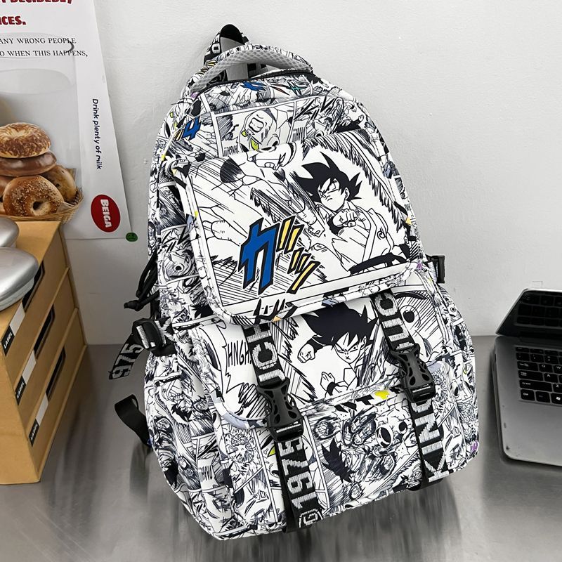 Backpack in Comic Design with Soft Plush Pendant Bowlift
