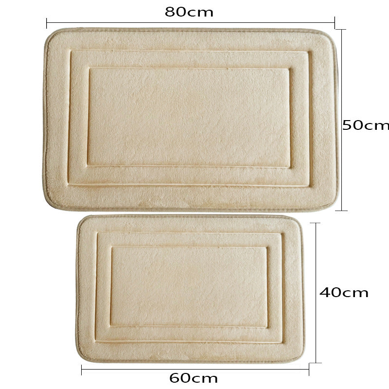 Soft Plush Rectangle Bath Mat Bowlift