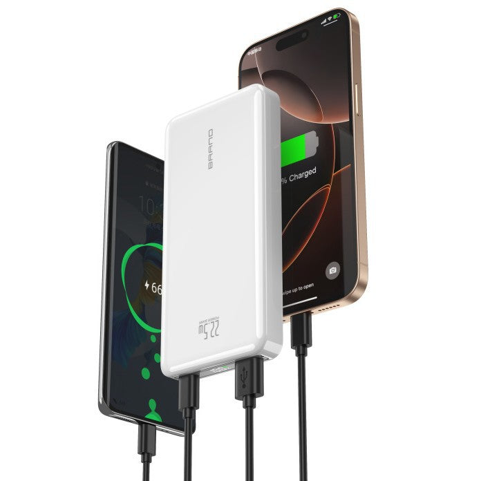 Portable fast charging power bank with integrated LED display Bowlift