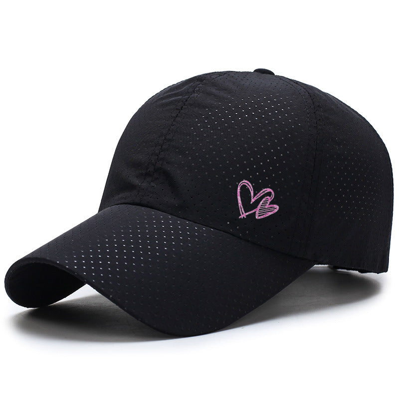 Women's Lightweight Breathable Dot Pattern Sports Cap Bowlift