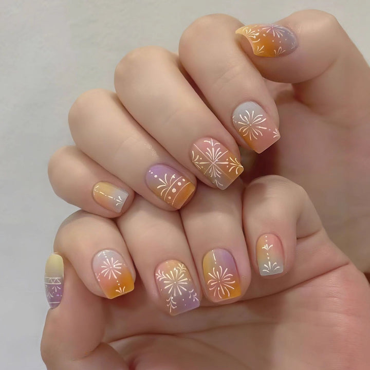 Nail art set in ombre style Bowlift