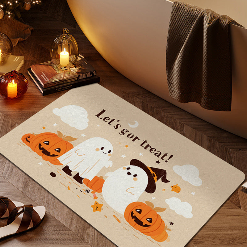 Fun Halloween-Themed Bath Mat