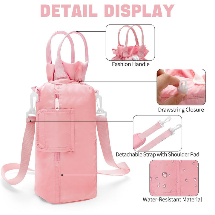Practical water bottle and essentials tote bag Bowlift