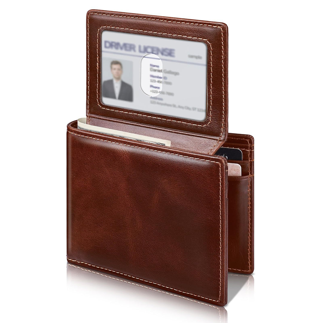 Classic RFID-Blocking Leather Wallet Bowlift