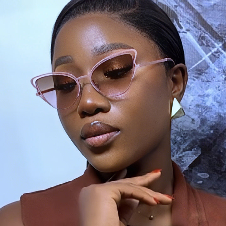 Women's Cat-Eye Glasses with Elegant Metal Frame and Comfortable Fit Bowlift